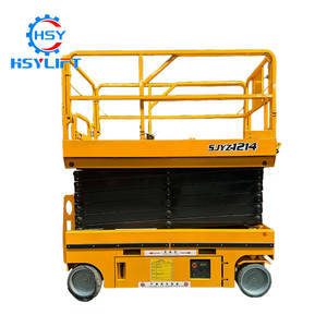 सुरक्षा सुरक्षा की 8 मीटर, 10 मीटर, 12 मीटर, 14 मीटर, 16 मीटर इलेक्ट्रिक ड्राइव बड़े डेक प्लेटफॉर्म मोबाइल हाइड्रोलिक कैंची लिफ्ट - Product Image 2