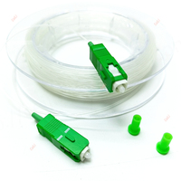 Cable de Fibra Óptica Transparente CaiLi FTTH de 0.9mm G657A2 SCUPC, Cable Óptico Invisible, Rendimiento Óptimo de Red WiFi 5G, 1 Año de Garantía