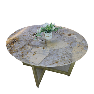 Phòng khách hiện đại màu trắng sang trọng đá cà phê bàn trà - Product Image 1