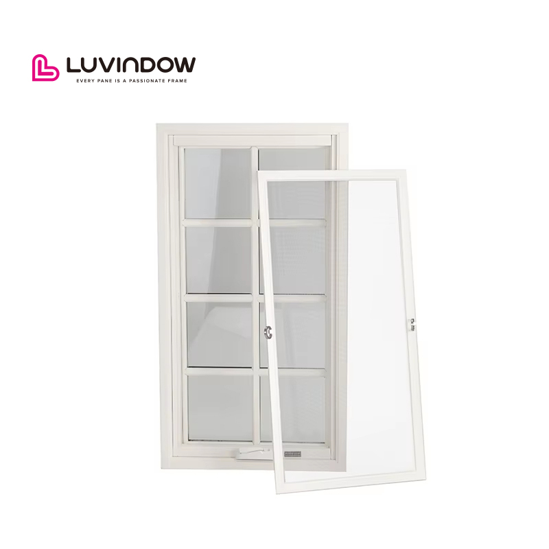 Современный дизайн Doorwin, высокоизоляционная алюминиевая облицовка, деревянные створчатые окна для мобильного дома