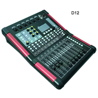 D12 konsol Audio Digital 12 saluran, peralatan suara plastik profesional