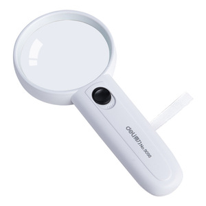 Deli Handheld <b>Magnifier</b> 90 Mm Lens With Led <b>Light</b> For Reading Office Study - Product Image 5