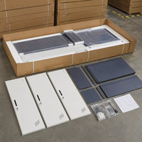 Armoire en acier à 3 portes avec portes métalliques verrouillables pour chambre à coucher, dortoir, appartement et rangement sécurisé des vêtements du personnel