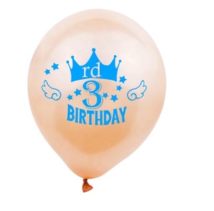10Pcs Di Compleanno Decorazione Del Partito Blu Rosa <span class=keywords><strong>1</strong></span> 2 3 Anni di Età Palloncino Forniture Baby Shower Bambini 1st 2nd 3rd di compleanno Palloncini In Lattice - Product Image 6