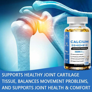 Cápsulas de Glucosamina Condroitina AURA con Calcio D3+K2+B12 Multivitamínicas para Adolescentes y Adultos que Apoyan los Huesos, Músculos y Nervios - Product Image 6