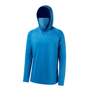 Sudadera de Pesca Personalizada para Hombre, Ropa de Pesca Lisa, Sudadera de Tela con Protección UV, Mangas Largas, Camisa de Pesca con Cuello Protector - Product Image 2