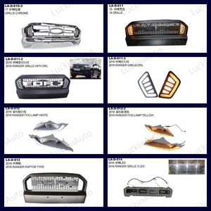 Grille chromée LuckinAuto pour assemblage de <span class=keywords><strong>calandre</strong></span> de camion <span class=keywords><strong>Ford</strong></span> <span class=keywords><strong>ranger</strong></span> 2012 <span class=keywords><strong>2013</strong></span> 2014 2015 2016 hors route 4x4 <span class=keywords><strong>calandre</strong></span> chromée OEM - Product Image 5