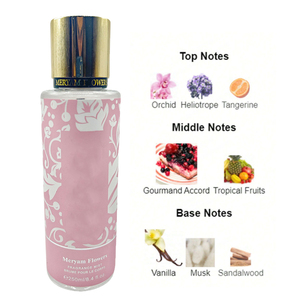 Spray Corporel <span class=keywords><strong>Arabe</strong></span> de Haute Qualité 250 ml, <span class=keywords><strong>Parfum</strong></span> Floral Longue Durée pour Femme, Vente en Gros - Product Image 5