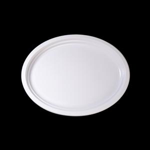 Assiette en plastique jetable PS ovale pour la restauration, les pique-niques, les plats à emporter, échantillon disponible, grossiste OEM/ODM, haute qualité - Product Image 1