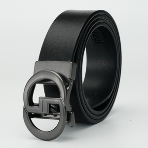 Ceinture automatique vintage en cuir véritable pour homme – Ceinture de luxe professionnelle en cuir de vachette pleine fleur de première qualité - Product Image 1