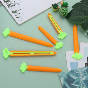 Carrot Shape Snack Bag Sealing Clip 6 Pack Reusable <b>Kitchen</b> Food Storage Freshness Proof Moisture Proof <b>Plastic</b> Seal Summer 2021 - Product Image 3