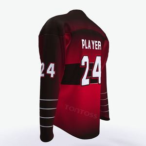 100% poliéster oem venta al por mayor de encargo jersey de hockey sobre hielo - Product Image 4