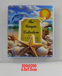 Ocean Series <b>Small</b> <b>Picture</b> <b>Frame</b> Ceramic Resin Refrigerator Magnet with Traditional Design Medium Magnetic Sticker Sheet Size - Product Image 4