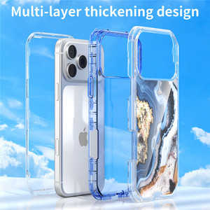 <span class=keywords><strong>Funda</strong></span> para Teléfono Móvil con Diseño de Mármol, Tres en Uno, Resistente a Impactos, para <span class=keywords><strong>iPhone</strong></span> 15 Pro y para 11/16 Pro 17 Pro Max - Product Image 2