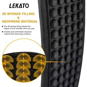 Correa de Guitarra Lekato de 3.5 Pulgadas de Ancho, Acolchada, de Neopreno y Cuero, para Guitarra Eléctrica y Bajo, Diseño Duradero - Product Image 3