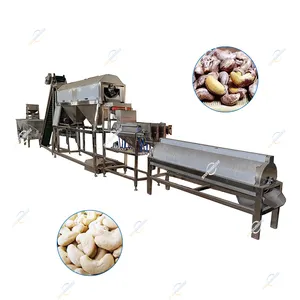 Full Automatic Raw Cashew Nuts Skin Removing Cashew Peeling Peeler Machine