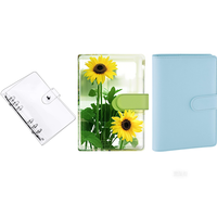Custom Clear Soft PVC 3-Ring Binder Notebook Transparenter Mini Organizer mit Spiral Style A6 Budget Planner Umschlag