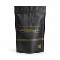 Sachet Doypack Personnalisé Imprimé et Laminé avec Valve, Impression Gravure, pour Grains de Café Mocha et Aliments pour Animaux, 250g
