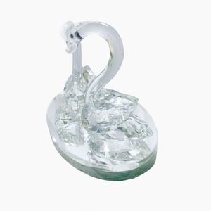 Loving Couple Crystal Glass Swan for Wedding Giveaway Gifts Swan Glass <strong>Figure</strong> for All Occasions for All Occasion Home Decoration - Product Image 3
