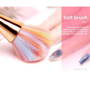Waist Shaped Nail <b>Dust</b> <b>Brush</b> Soft Bristle Large Head Cleaning <b>Brush</b> for Manicure Makeup Mirror Tools - Product Image 4