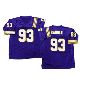 Maglia da rugby da uomo in stile vintage cucita, Chuck Foreman, Chris Doleman, Cris Carter, Randy Moss, Alan Page, taglie S-3XL, spedizione rapida - Product Image 6