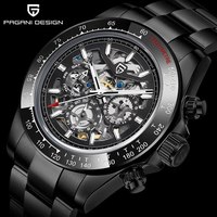 Pagani conçu 1777 10Bar luxe décontracté arc-en-ciel boîtier automatique mécanique montre en acier inoxydable étanche montre pour hommes Reloj