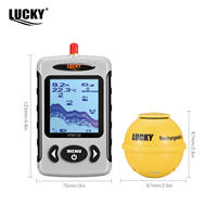 Détecteur de poissons Lucky Best Kayak |   Localisateur de profondeur sonar portable sans fil rechargeable en ABS |   Accessoires de pêche pour la pêche en lac