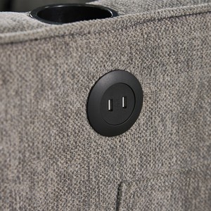 Canapé-<span class=keywords><strong>Lit</strong></span> Pliable JS <span class=keywords><strong>2</strong></span> Places en Tissu avec Chargeur USB et <span class=keywords><strong>2</strong></span> Coussins, Mobilier de Salon Convertible - Product Image 6