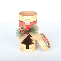Boîte en tube de carton alimentaire découpée sur mesure avec fenêtre, pour chocolats, bonbons, biscuits, emballage de détail