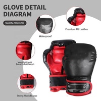 Sac de frappe Wellshow Sport pour enfants, sac de boxe en PU de 2 pieds, ensemble de sac de frappe avec gants de boxe, non rempli