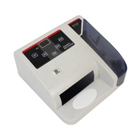 Compteur de Billets Portatif Multi-Devises V10, Machine à Compter l'Argent Détecteur de Faux Billets avec Batterie