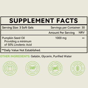 OEM sıcak satış kabak çekirdeği yağ testere <span class=keywords><strong>Palmetto</strong></span> bitkisel takviyesi soğuk preslenmiş kabak Softgels - Product Image 2