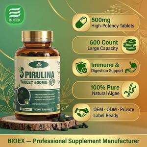Tabletas de Espirulina Biolex 500mg, Ricas en Clorofila y Aminoácidos para Apoyo Diario de Vitalidad, Fabricante de Marca Privada - Product Image 1