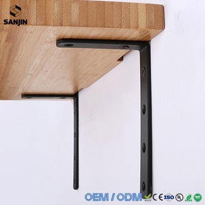 Support d'angle en acier inoxydable à 90 degrés, fixation <span class=keywords><strong>pour</strong></span> meubles, portes, armoires, écrans muraux - Product Image 3