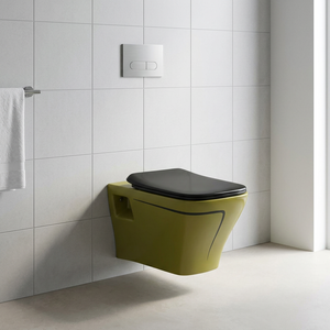 Nouveau placard à eau mural sans rebord en céramique avec citerne dissimulée et mécanismes de rinçage articles sanitaires - Product Image 1