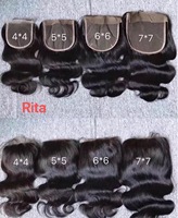 Closure et frontal en dentelle HD 100% cheveux humains bruts, à nœuds fins, invisibles, pré-épilés, cuticules alignées, en dentelle suisse