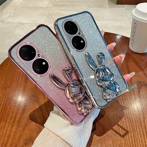 Custodia per <span class=keywords><strong>Huawei</strong></span> P70 P60 P50 P40 <span class=keywords><strong>P30</strong></span> <span class=keywords><strong>Lite</strong></span> Pro Glitter coniglio staffa placcato porta telefono - Product Image 5
