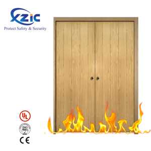 Offre spéciale Portes d'entrée résidentielles à double façade en bois Portes coupe-feu insonorisées pour la maison et l'hôtel Portes mère et fils - Product Image 6