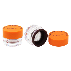 Imballaggio cosmetico arancione personalizzato rotondo contenitore in polvere sfuso vasetto di plastica twist bastoncini per crema solare tubi - Product Image 6