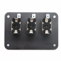 Panneau d'interrupteur à bascule 3 gangs ON OFF Truck LED Switch Race Car Marine Boat Tractor Ignition / Kill Cut Off Switch Panel