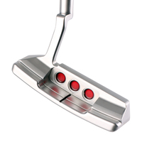 Putter de golf à trois points pour homme, personnalisé avec logo ou sans logo, forgé, usiné CNC, argenté, étanche, portable, pour droitiers