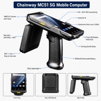 Ordinateur mobile portable 5G Android 14, PDA robuste avec lecteur de codes-barres 2D, NFC, IP67, 5000 mAh pour entrepôt et service sur le terrain