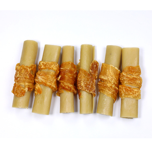 Label privé nourriture pour animaux de compagnie pour chiens aide à nettoyer les dents friandises dentaires bâton sans cuir brut mini rouleau enveloppé avec des collations au poulet pour friandise pour chien - Product Image 3