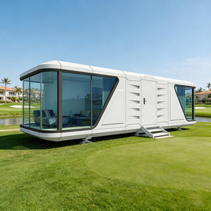 <span class=keywords><strong>Capsule</strong></span> spatiale préfabriquée modulaire en aluminium sur mesure, super grande, écologique, insonorisée, pour bureau ou habitation - Product Image 1