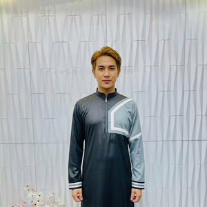 Vente flash : Kandora arabe traditionnelle, tissu vintage respirant, fabrication artisanale de qualité supérieure, manches longues, vêtements islamiques, soirée, fête, Ramadan - Product Image 1