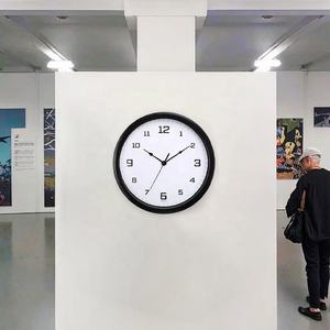 품질 보호 수지 디자이너 벽 시계 장식 원형 Led 디지털 벽시계 - Product Image 2