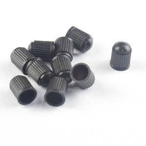 Plastic Valve <b>Cap</b> With Sealing Ring Screw On Type For Car And Bicycle Tire American Valve <b>Stem</b> Dust Cover - Product Image 1