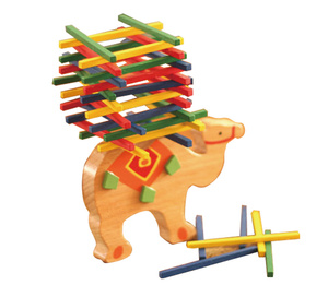 Gioco di Equilibrio in Legno a Forma di Elefante di Alta Qualità, Personalizzabile, Portatile, per Bambini in Età Prescolare, Set Colorato - Product Image 2