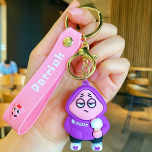 Personalizado divertido personalizado <span class=keywords><strong>Bob</strong></span> <span class=keywords><strong>Esponja</strong></span> llavero dibujos animados Patricio estrella colgante coche bolsa colgante Accesorios - Product Image 6
