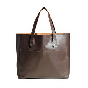 Bolsos de Mano de Cuero de Búfalo Auténtico para Mujer, de Moda, Ecológicos, Impermeables, con Cierre de Cremallera y Logotipo Personalizado - Product Image 4